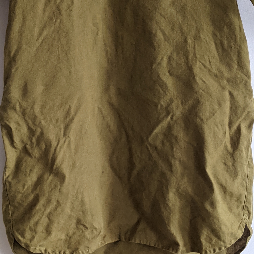 Olive Linen Tunic Dress by notPERFECTLINEN - Picture 5 of 9